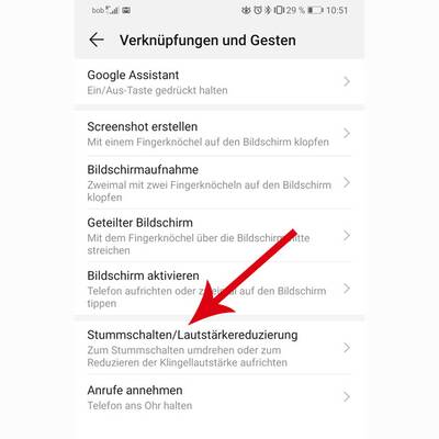 Android-Handy per Umdrehen stummschalten