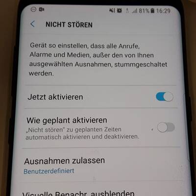 Klingelton bei stummgeschaltetem Handy