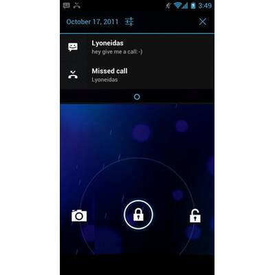 Oberfläche von Android 4.0