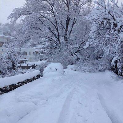 Schnee sogar in Jerusalem