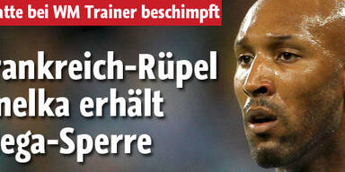 Mega-Sperre für Frankreich-Rüpel Anelka