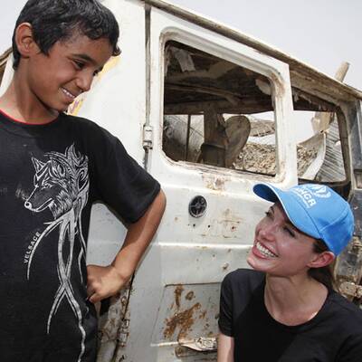 Angelina Jolie hilft Flüchtlingen im Irak