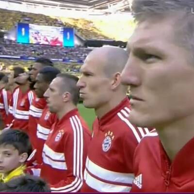  Bayern gegen Dortmund. Das Finale der Champions League in Wembley.