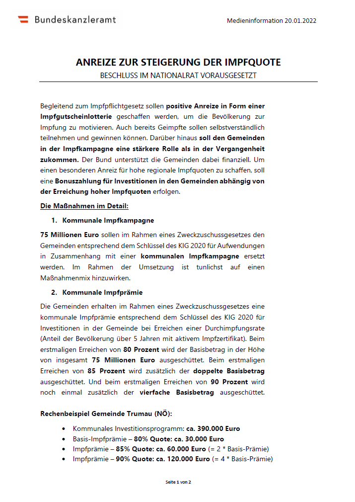 Jetzt kommen 500-Euro-Gutscheine für die Impfung