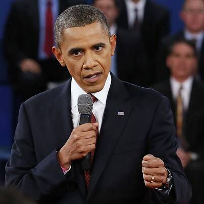 Obama und Romney in der 