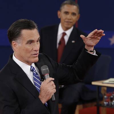 Obama und Romney in der 