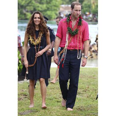 William & Kate: Lächeln trotz Nackt-Skandal