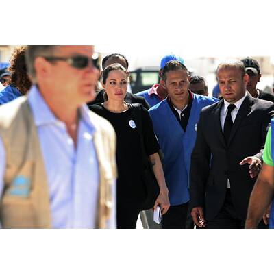 Angelina Jolie besucht Flüchtlichgslager in Jordanien