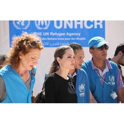 Angelina Jolie besucht Flüchtlichgslager in Jordanien