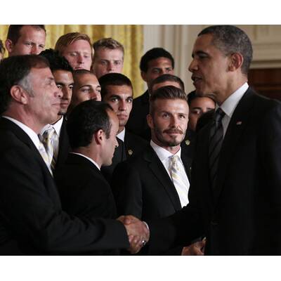 David Beckham zu Besuch bei Barack Obama