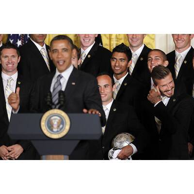 David Beckham zu Besuch bei Barack Obama