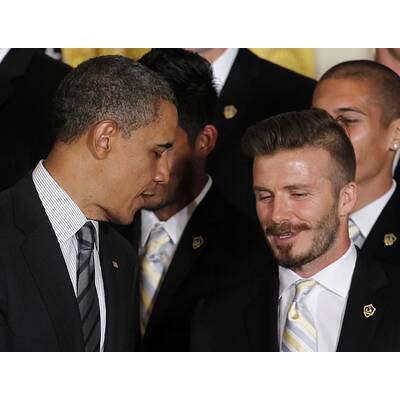 David Beckham zu Besuch bei Barack Obama