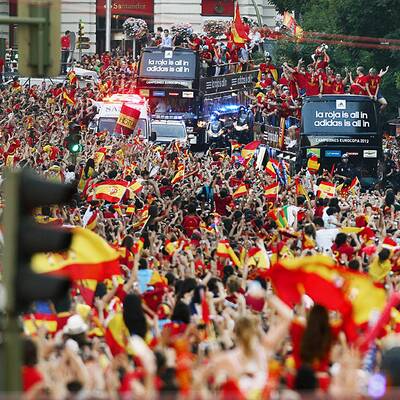 So feierte Spanien