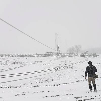 Schnee-Chaos in Ungarn