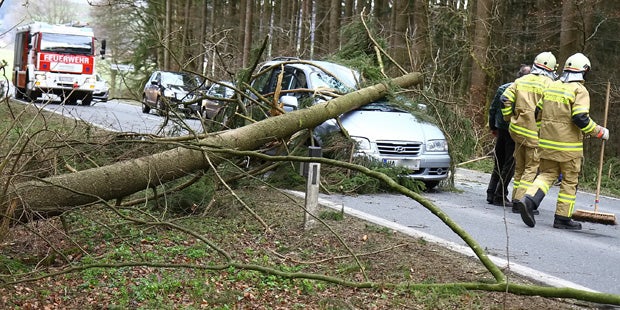 Orkan mit 120 km/h in Österreich