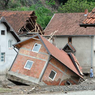 Enorme Regenmengen in Bosnien