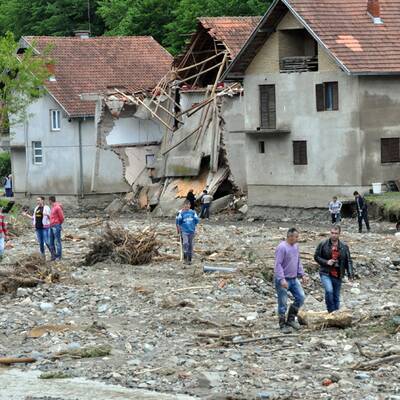 Enorme Regenmengen in Bosnien