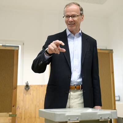 SP-Spitzenkandidat Eugen Freund bei der EU-Wahl