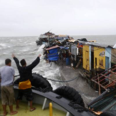 Taifun Rammasun fegte über die Philippinen