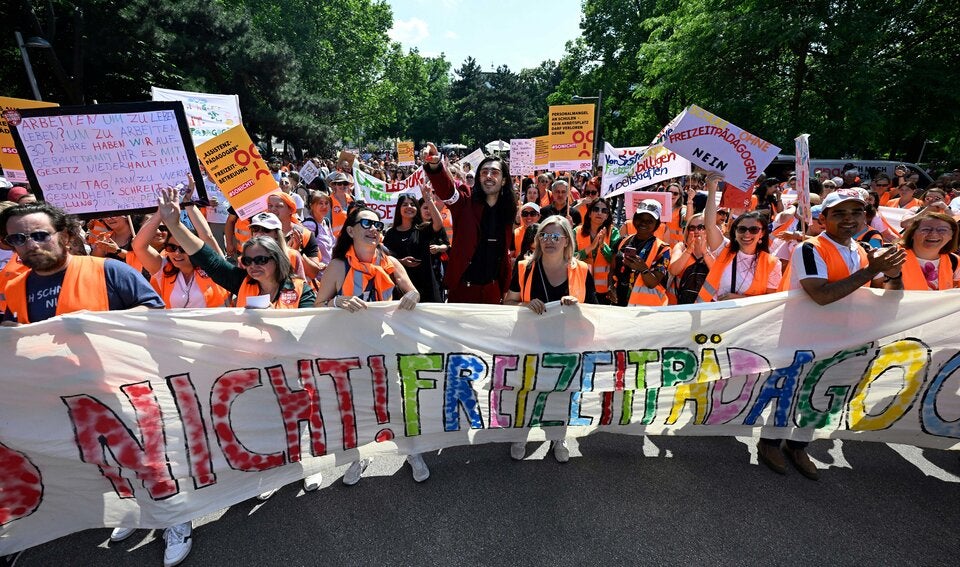 Freizeitpädagogen-Demo in Wien