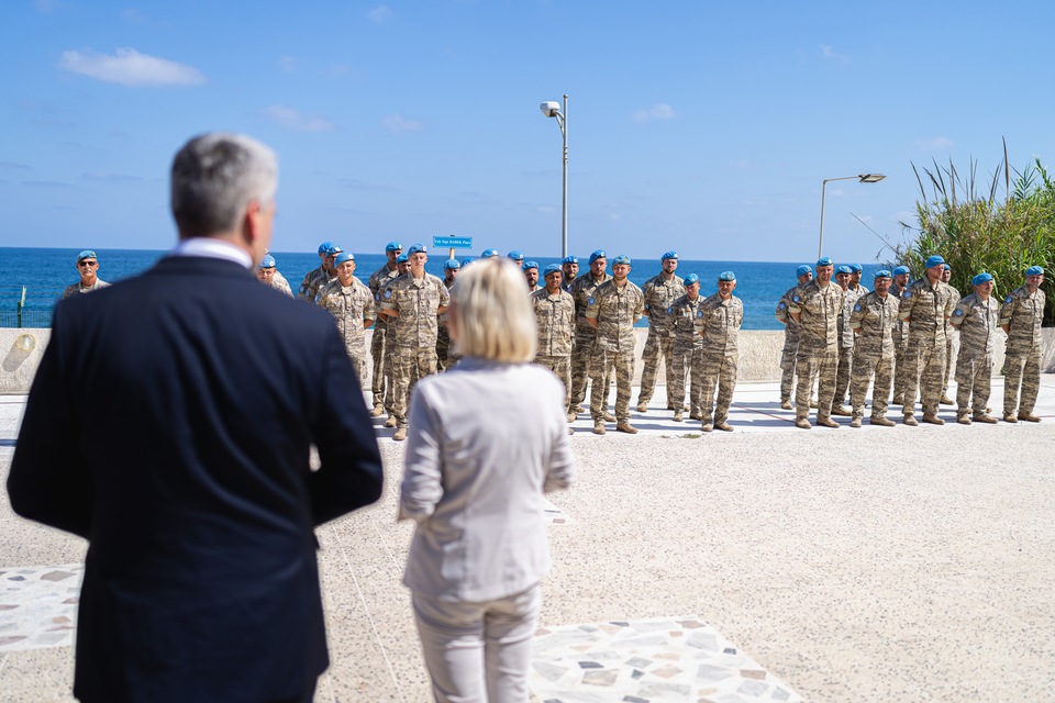 Nehammer und Tanner bei UNIFIL im Südlibanon