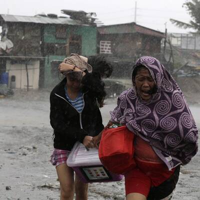 Taifun Rammasun fegte über die Philippinen