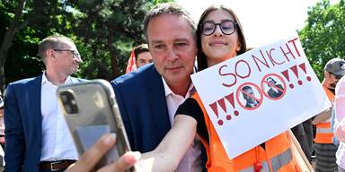 Freizeitp&auml;dagogen-Demo in Wien