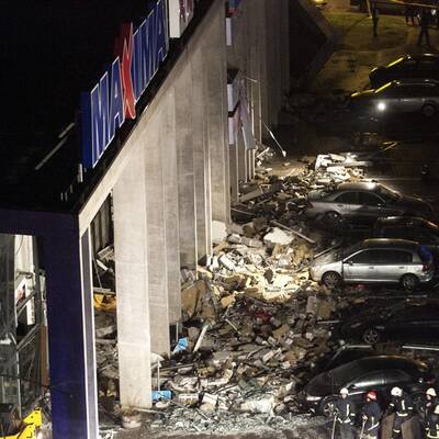 Tote bei Einsturz von Supermarkt in Riga