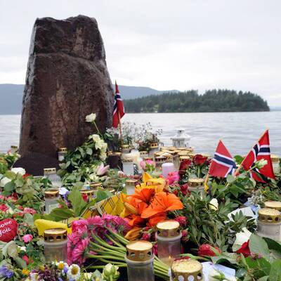 Trauer auf der Insel Utöya