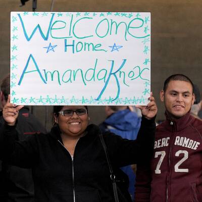 Amanda Knox ist wieder daheim