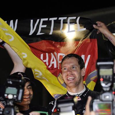 So jubeln Vettel und seine Fans