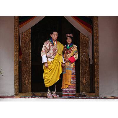 So heiratet König Jigme Khesar Namgyal Wangchuck von Bhutan seine Jetsun Pema.