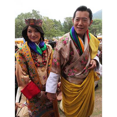 So heiratet König Jigme Khesar Namgyal Wangchuck von Bhutan seine Jetsun Pema.