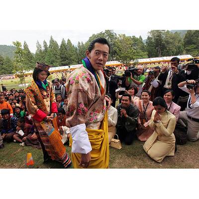 So heiratet König Jigme Khesar Namgyal Wangchuck von Bhutan seine Jetsun Pema.