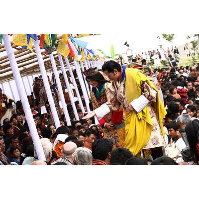 So heiratet König Jigme Khesar Namgyal Wangchuck von Bhutan seine Jetsun Pema.
