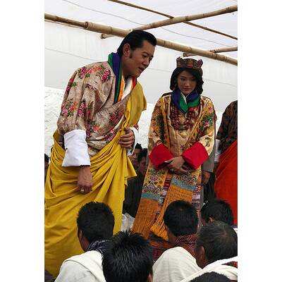 So heiratet König Jigme Khesar Namgyal Wangchuck von Bhutan seine Jetsun Pema.