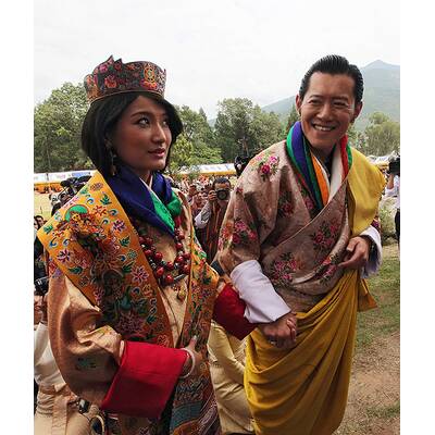So heiratet König Jigme Khesar Namgyal Wangchuck von Bhutan seine Jetsun Pema.