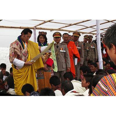 So heiratet König Jigme Khesar Namgyal Wangchuck von Bhutan seine Jetsun Pema.