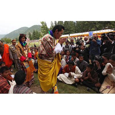 So heiratet König Jigme Khesar Namgyal Wangchuck von Bhutan seine Jetsun Pema.