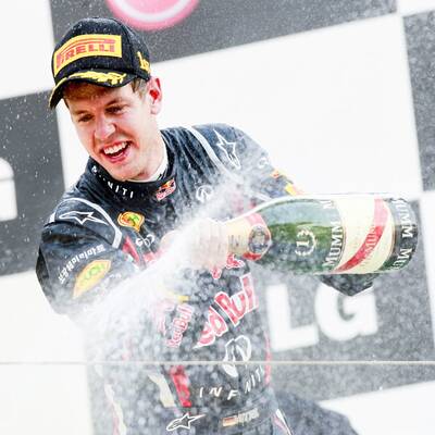 So jubeln Vettel und Red Bull