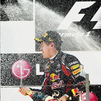 So jubeln Vettel und Red Bull