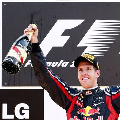 So jubeln Vettel und Red Bull