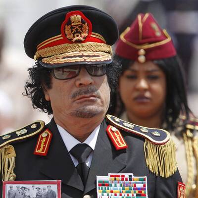 Gaddafi in Tunis