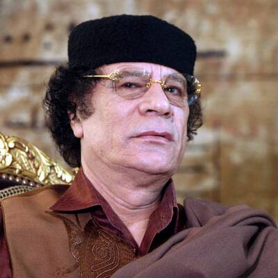 Gaddafi in Tunis