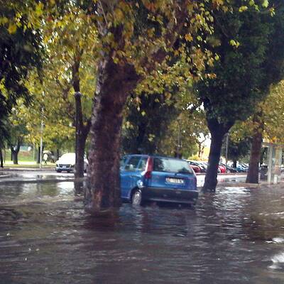 Schwere Unwetter-Schäden in Rom