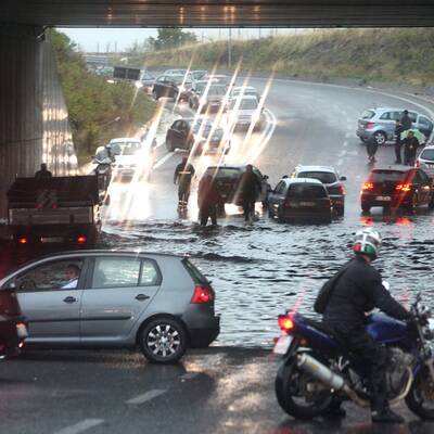 Schwere Unwetter-Schäden in Rom