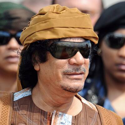 Gaddafi in Tunis