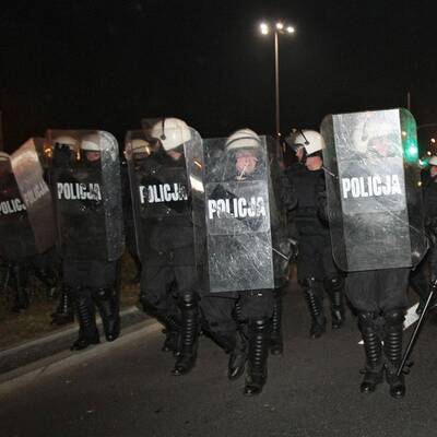 Schwere Krawalle in Warschau