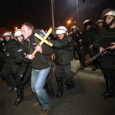 Schwere Krawalle in Warschau