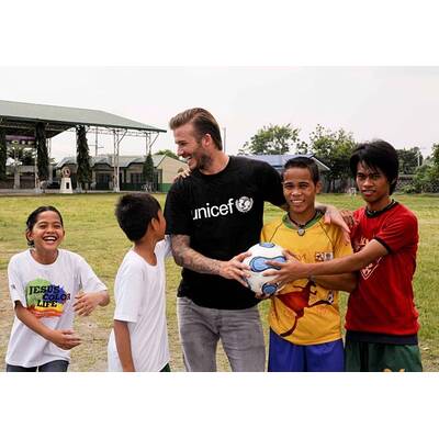 David Beckham: Für Unicef auf den Philippinen